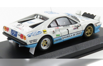 FERRARI 308 Gtb N1 Winner Rally Criterium Luis De Baviera (1984) Zanini - Autet, White Blue