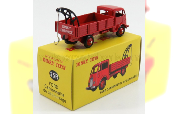 FORD Truck Carro Attrezzi 2-assi - Wrecker Road Dinky Service 1968, Red