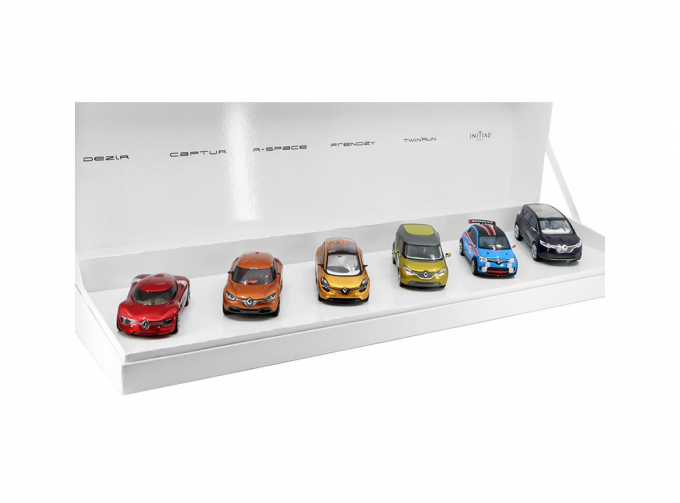 SET: Renault Concept Cars Renault Dezir + Renault Captur + Renault R-Space + Renault Frendzy + Renault Twin Run + Renault Intiale