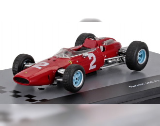 FERRARI F1 158 Scuderia Ferrari №2 World Champion Season (1964) John Surtees - Con Vetrina - With Showcase, Red