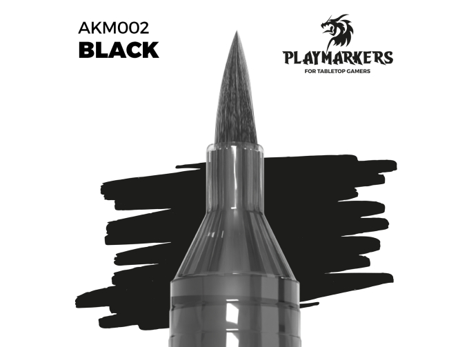 Маркер акриловый PLAYMARKER - Чёрный / BLACK – PLAYMARKER