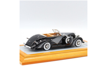 Mercedes-Benz 500K 1935 Cabriolet Saoutchik sn123696 open top, Black/Grey