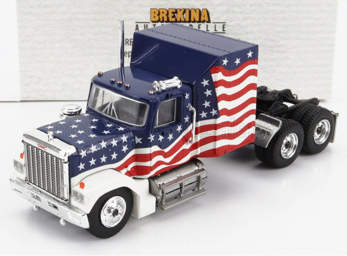 GMC General Tractor Truck 1980, Blue Red White