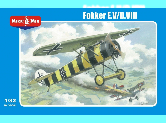 Сборная модель Самолет Fokker EV/DVIII