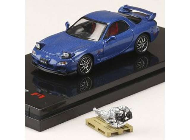 Mazda RX-7 (FD3S) Sprit R Type A with Engine Display Model, innocent blue mica