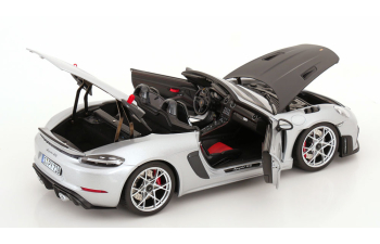 PORSCHE 718 (982) Spider Rs Weissach Package (2023), Silver Met