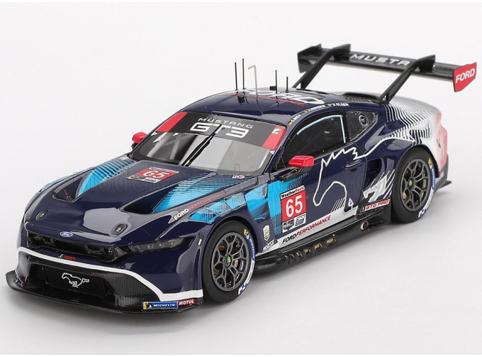FORD USA Mustang Gt3 5.4l V8 Team Multimatic Motorsport №65 Winner Gtd Pro Class Imsa 24h Daytona (2025) Christopher Mies - Dennis Olsen - Frederic Vervisch, Blue
