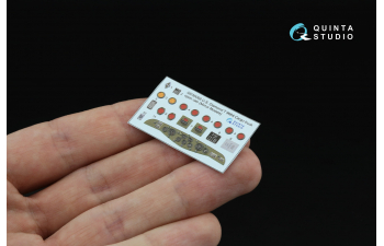 3D Декаль интерьера кабины U.S. Diamond T 968A Cargo truck (open cab)(Mirror Models) (с 3D-печатными