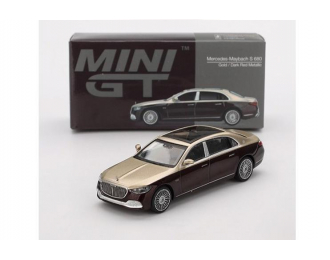 MERCEDES-BENZ-Maybach S 680 (2024), gold/dark red