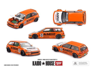 Honda Civic (EF) Kaido Sports V1, orange 1987