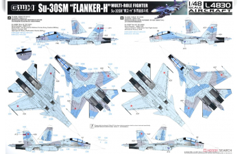 Сборная модель Su-30SM "Flanker-H"