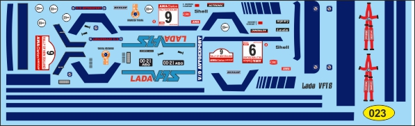 Декаль ВАЗ Lada 2105 VFTS №9 Брундза