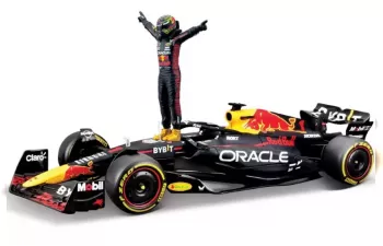 RED BULL F1 Rb19 Team Oracle Red Bull Racing №1 World Champion Season (2023) Max Verstappen, Matt Blue Yellow Red