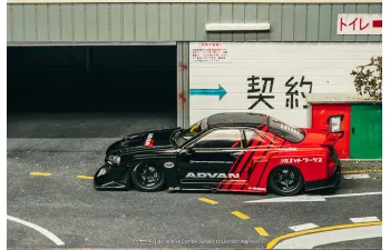 NISSAN Skyline LB-ER34 Super Silhouette *ADVAN*, black/red