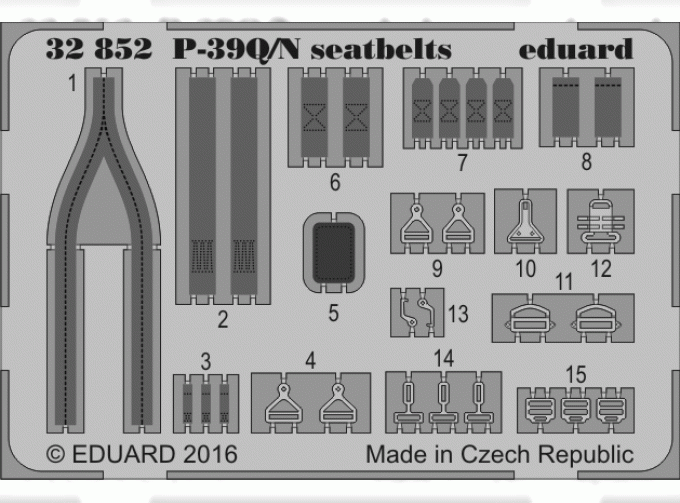 Фототравление для P-39Q/N seatbelts