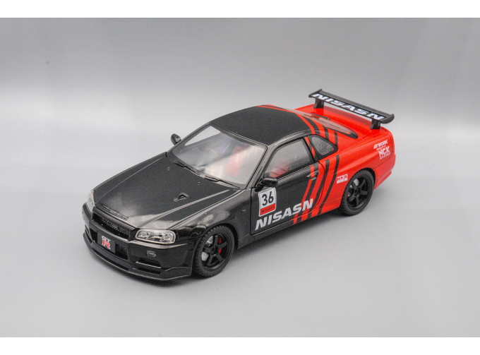 NISSAN Skyline GT-R, чёрный, 26 см.