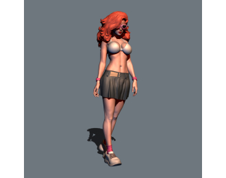 Фигура Летняя прогулка (масштаб 1:24, окрашенная)