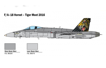 Сборная модель Американский истребитель-бомбардировщик McDonnell Douglas F/A-18 Hornet "Tiger Meet 2016"