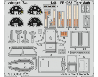 FE107 Набор фототравления для Tiger Moth