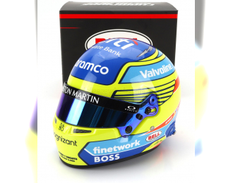 BELL HELMET Casco Helmet F1 Fernando Alonso Team Aston Martin Aramco Cognizant №14 Season (2024), Yellow Blue