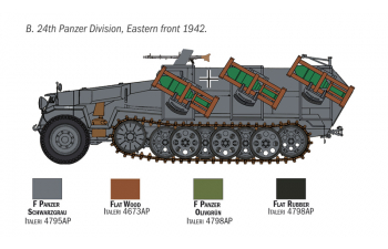 Сборная модель Бронетранспортер Sd. Kfz. 25 Wurfrahmen Stuka zu Fuss