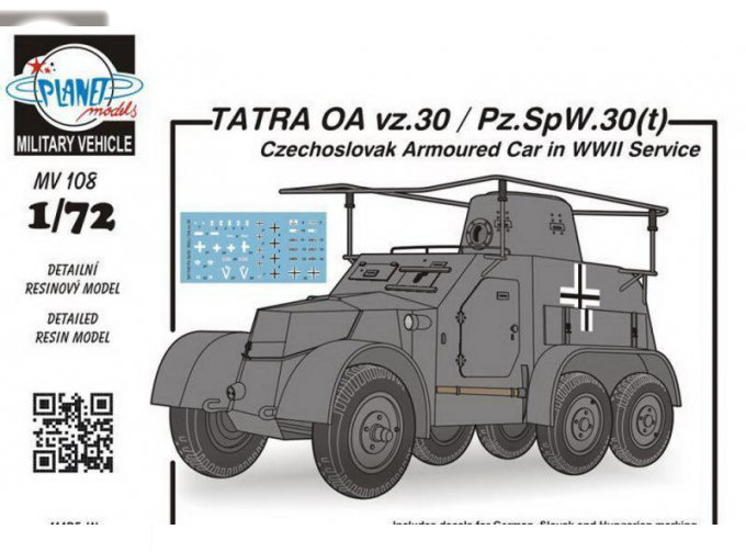 Сборная модель TATRA OA vz.30 / Pz.SpW.30(t) Czechoslovak Ar