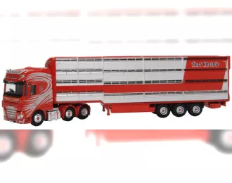 DAF XF Euro 6 Houghton Parkhouse Livestock Transporter Bert Christie (2021), red
