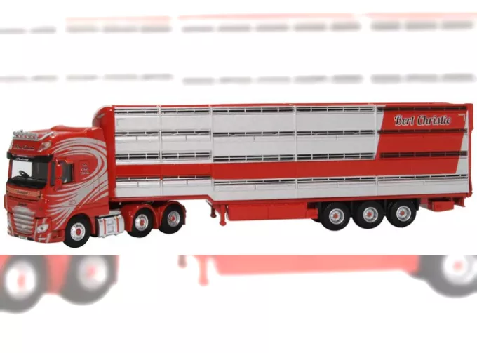 DAF XF Euro 6 Houghton Parkhouse Livestock Transporter Bert Christie (2021), red