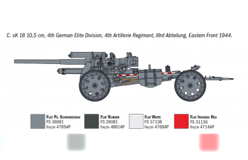 Сборная модель Пушка 15 cm Field Howitzer / 10,5 cm Field Gun