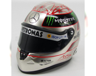 SCHUBERTH HELMET F1 Mercedes Gp Spa 300th Gp (2012) Michael Schumacher, Silver Red Black