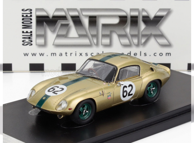 LOTUS Elan 26r Coupe №62 Racing (1964), Gold Green