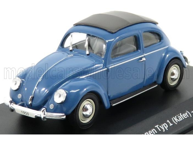 VOLKSWAGEN Beetle Type I Kafer Cabriolet Closed (1950), Blue