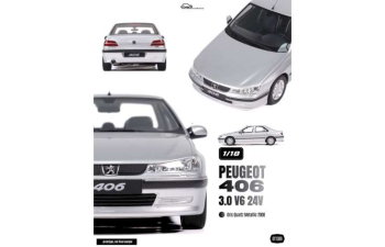 PEUGEOT 406 3.0 V6 24V (2000), gris quartz metallic