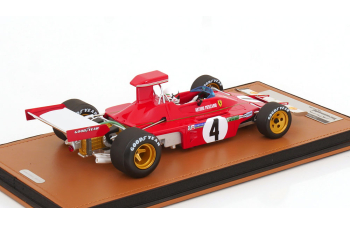 FERRARI F1 312 B3 N 4 Austrian Gp (with Pilot Figure) Arturo Merzario (1973), Red Silver