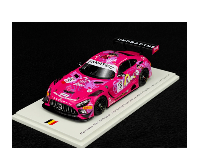 MERCEDES-BENZ Amg Gt3 Evo 6.2l V8 Team Uno Racing Landgraf №16 2nd Pro-am Class 24h Spa (2024) Indy Dontje - David Pun - Kevin Tse - Rio, Lillac