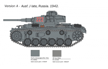 Сборная модель Pz.kpfw. Iii Ausf.l/j/m/n Tank Military 1942