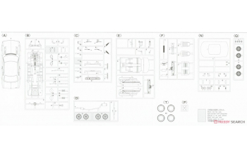 Сборная модель Toyota Celica 1600GT TA22-MQ (1970) “Production Type Steel Wheel”