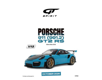 PORSCHE 911 (911.2) GT2 RS *Resin* (2018), Miami blue 