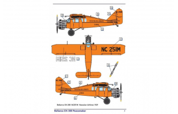 Сборная модель легкий транспортный самолет Bellanca CH-300 Pacemaker