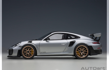 PORSCHE 911 991-2 Gt2 Rs Weissach Package (2019), silver