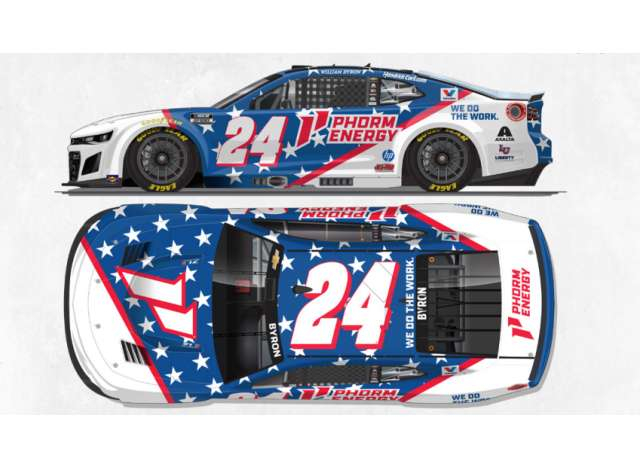 Chevrolet #24 William Byron *Phorm Energy*, white/blue/red 2026