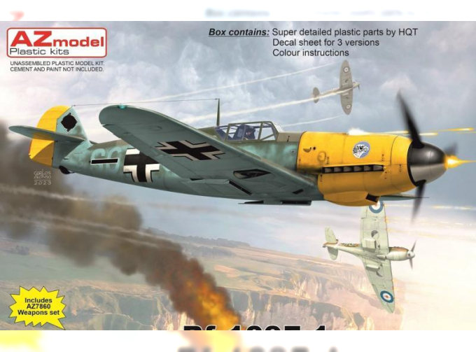 Сборная модель Bf 109F-1 "Fridrich are coming"