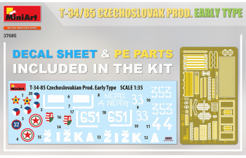 Сборная модель T-34/85 Czechoslovak Prod. Early Type
