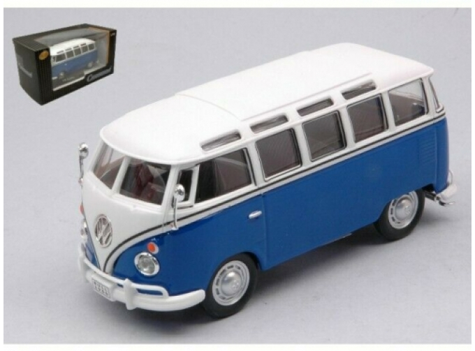Volkswagen T1 Samba Bus 1962 синий с белым