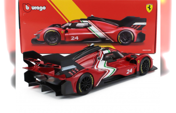 FERRARI 499p 3.0l Turbo V6 №24 Modificata (2024), Red Yellow Black
