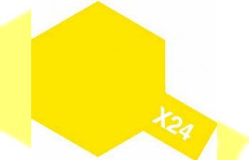 Краска эмалевая прозрачно-желтый глянцевый X-24 Clear Yellow, 10мл.