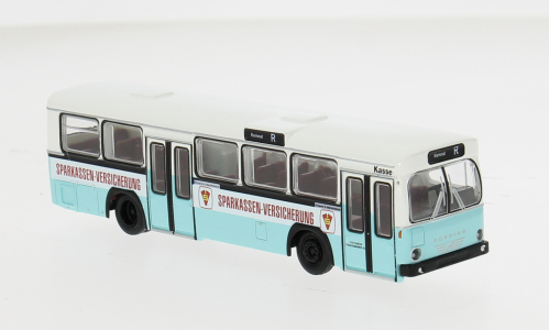 Büssing BS 110 V  "SSB Sparkassen Versicherung R" (1970), light blue/white