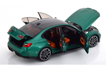 BMW M3 (2020), green metallic carbon