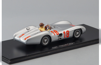 MERCEDES-BENZ W196 #18 Winner ACF Juan Manuel Fangio GP (1954), silver