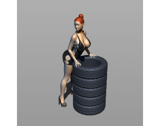 Фигура Карандашница, окрашенная